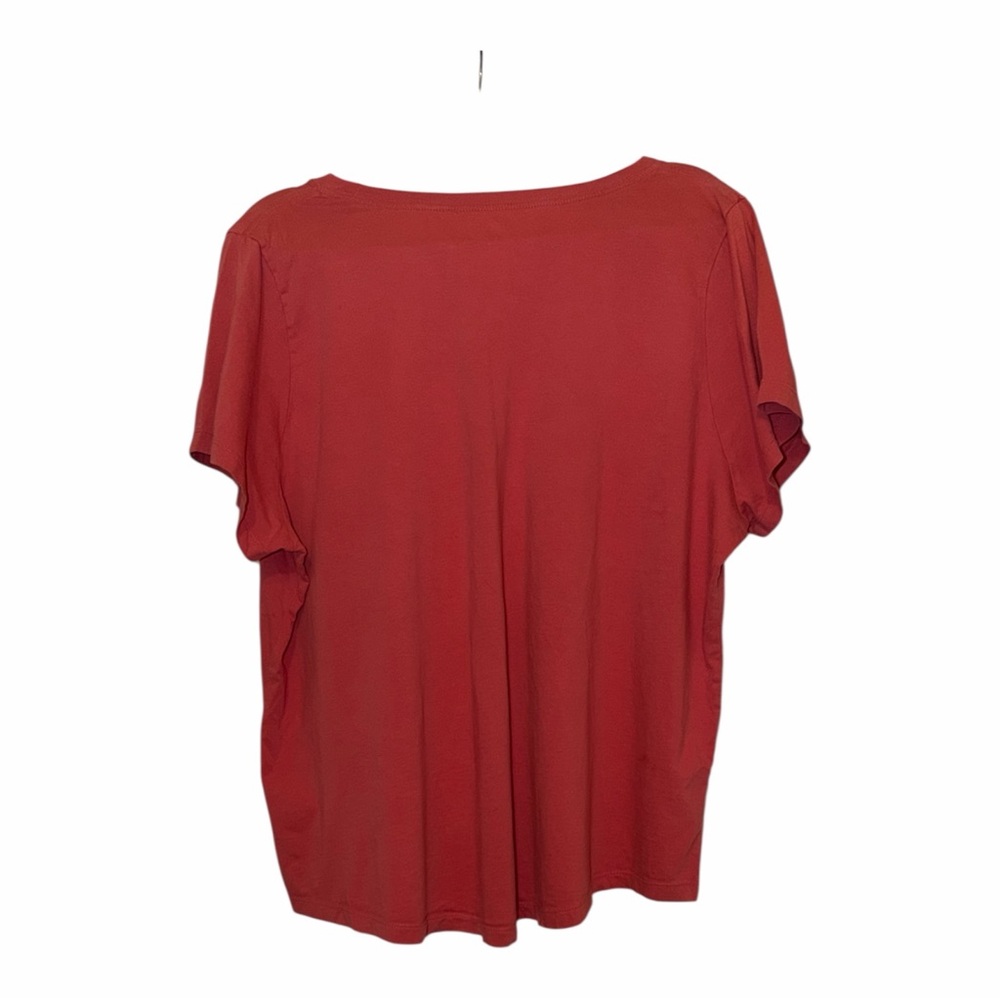 Nike The Nike Tee in Coral Pink with White Logo - Picture 6 of 7